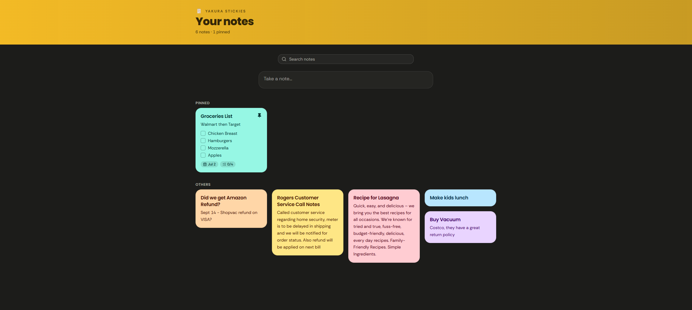 App screenshot