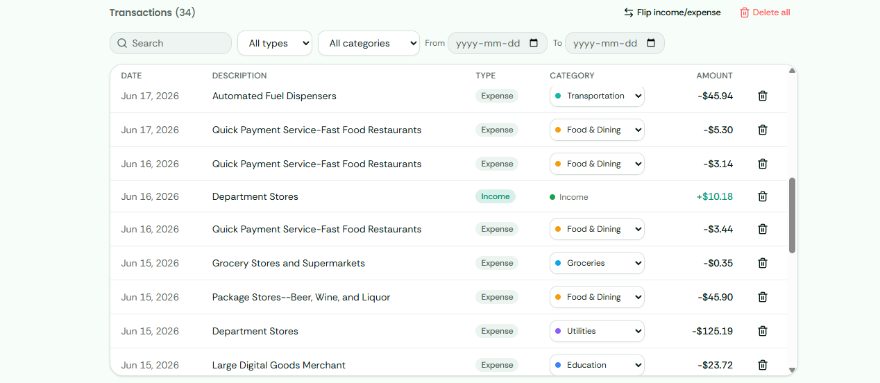 App screenshot